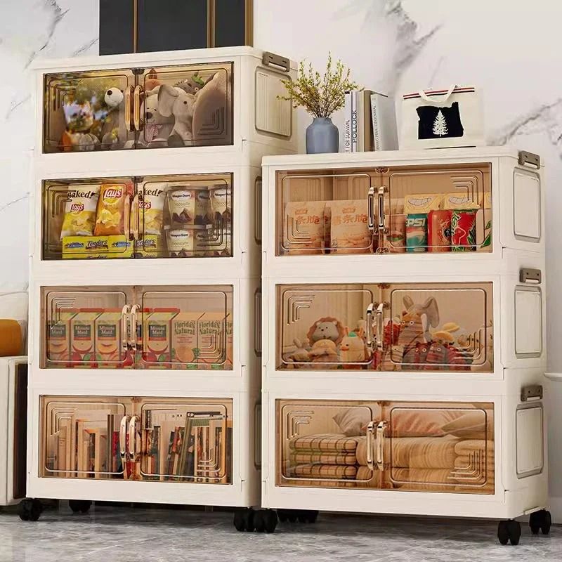 Foldable Storage Cabinet Large Capacity Dustproof Wardrobe Organizer