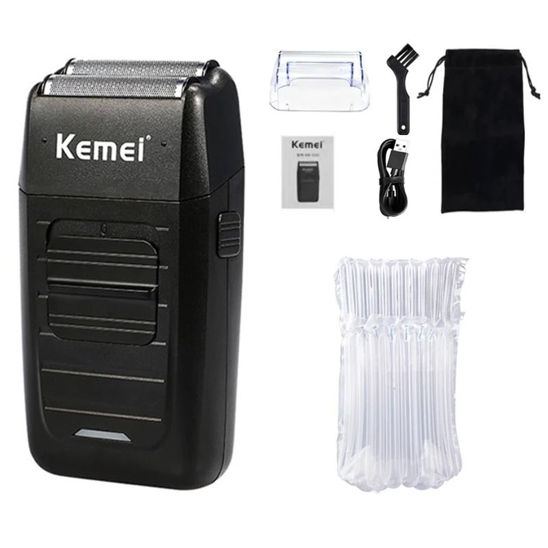 Professional Mens Hair Clipper Kit Rechargeable Electric Trimmer and Shaver