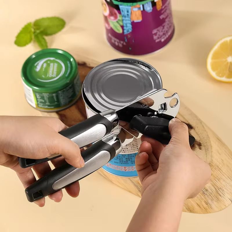 Stainless Steel Multifunction Can & Bottle Opener – Professional Kitchen Jar & Beer Handle Tool
