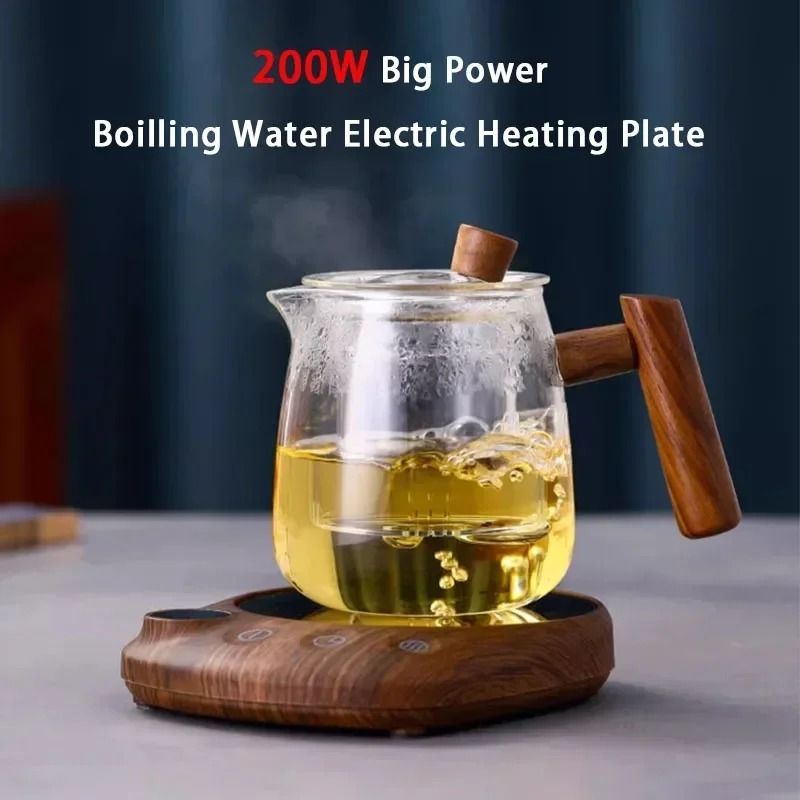 Smart Electric Beverage Heating Plate | 200W High-Power Mug Warmer