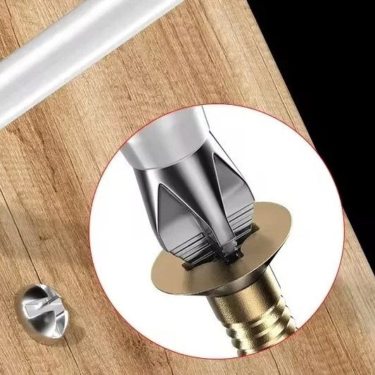 Electric Drill Cross Screwdriver Head, Strong Magnetic Anti-Slip Tool, High Hardness Extended Hexagonal