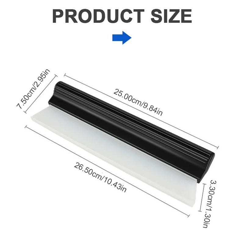 Flexible Soft Silicone Car Window Cleaning Squeegee and Glass Scraper Tool