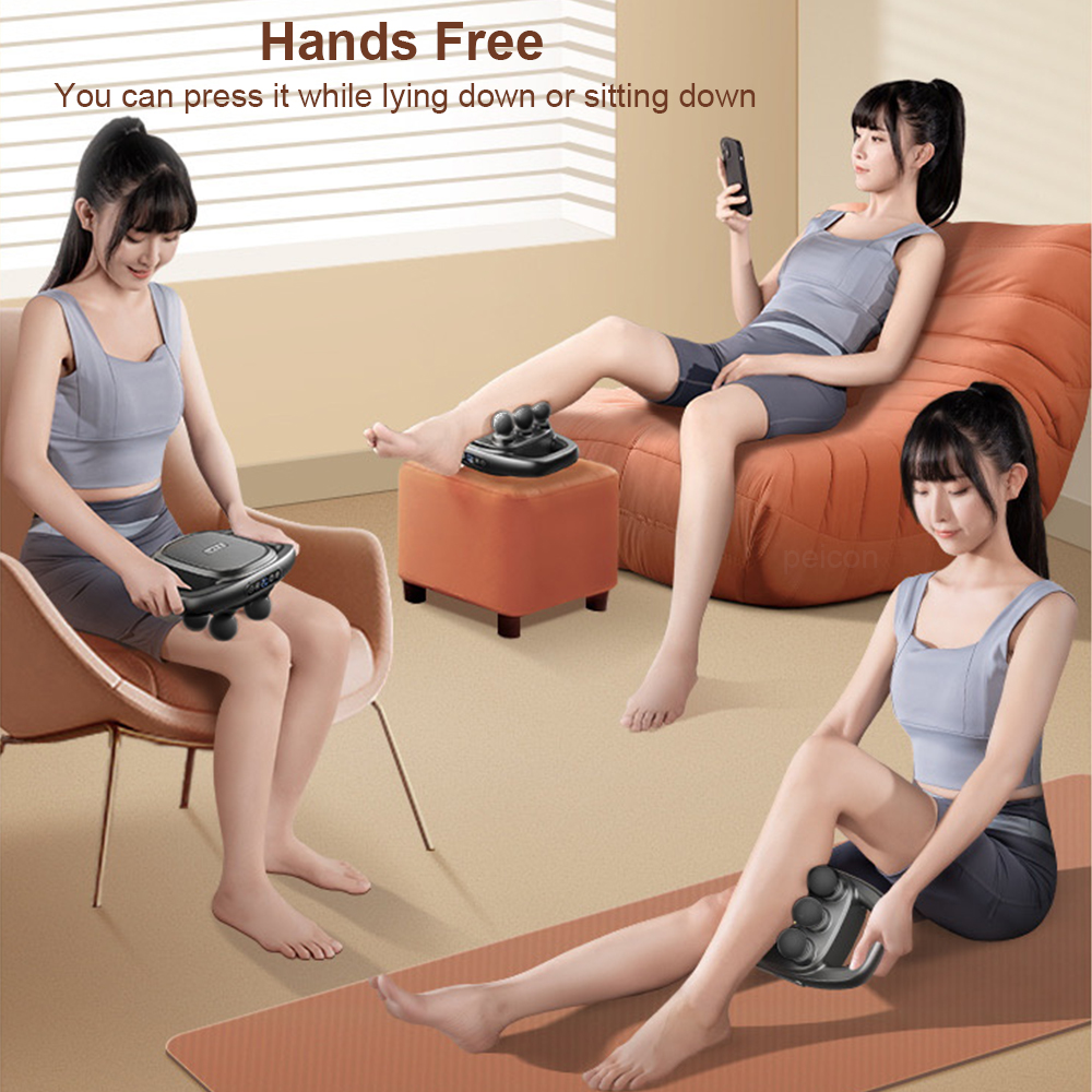 Professional massage gun deep tissue Fascia Muscle Massager with 6 Heads