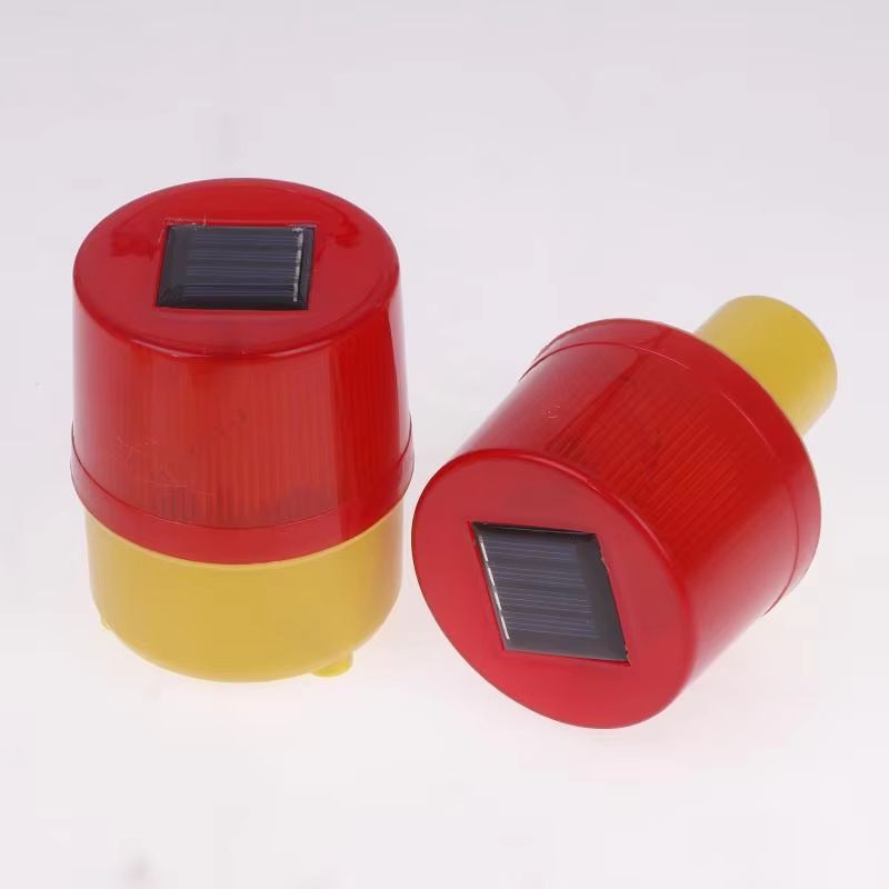 Solar LED Traffic Warning and Crane Safety Beacon Light with Emergency Flashing Lamp