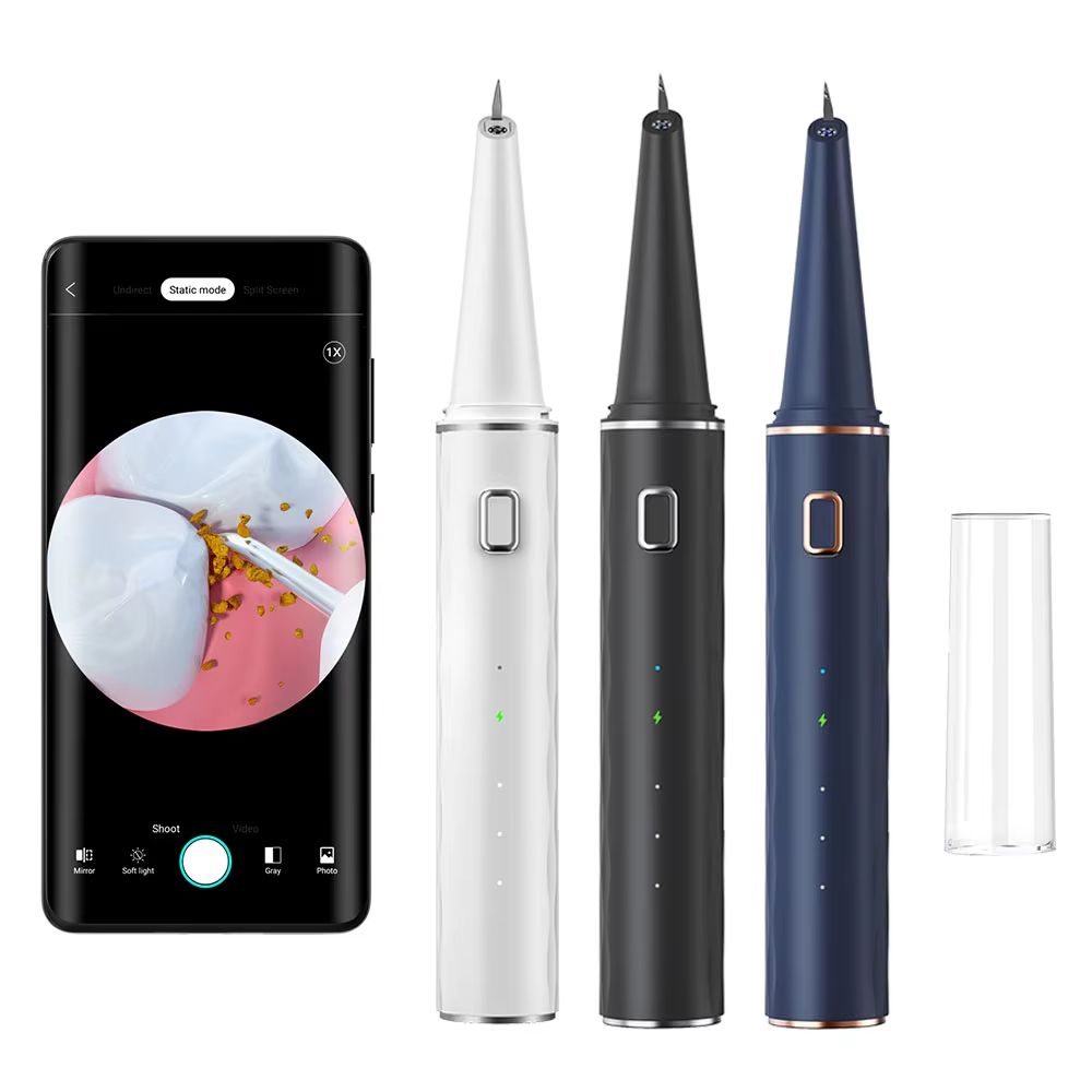 USB Rechargeable Electric Dental Scaler Ultrasonic Tartar Remover with LED Precision Teeth Cleaner