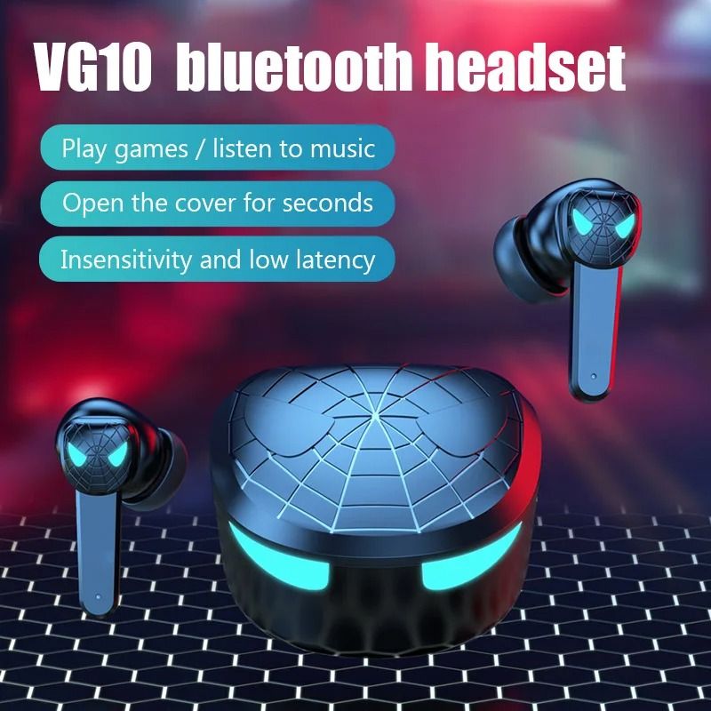 TG10 Wireless Bluetooth Earbuds with LED Display and Noise Cancelling Mic