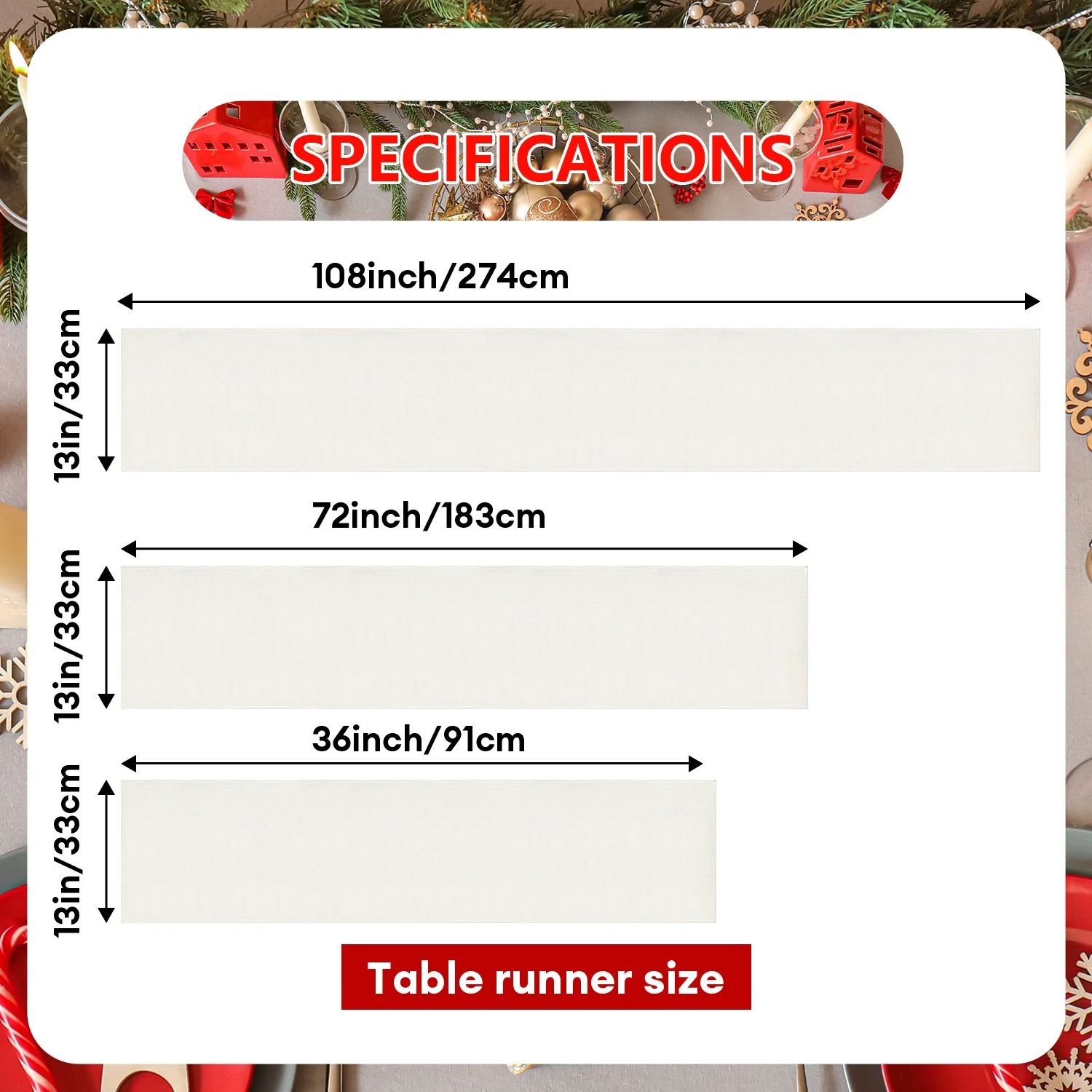 Red Green Plaid Christmas Table Runner