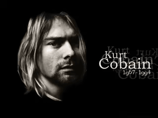 Kurt Cobain Black & White Poster Retro Rock Music Wall Art Canvas Print