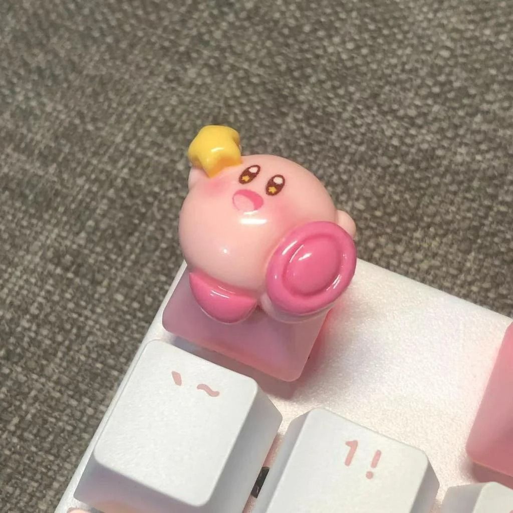 Handmade Pink Cartoon Keycap Custom PBT Mechanical Keyboard Keycap