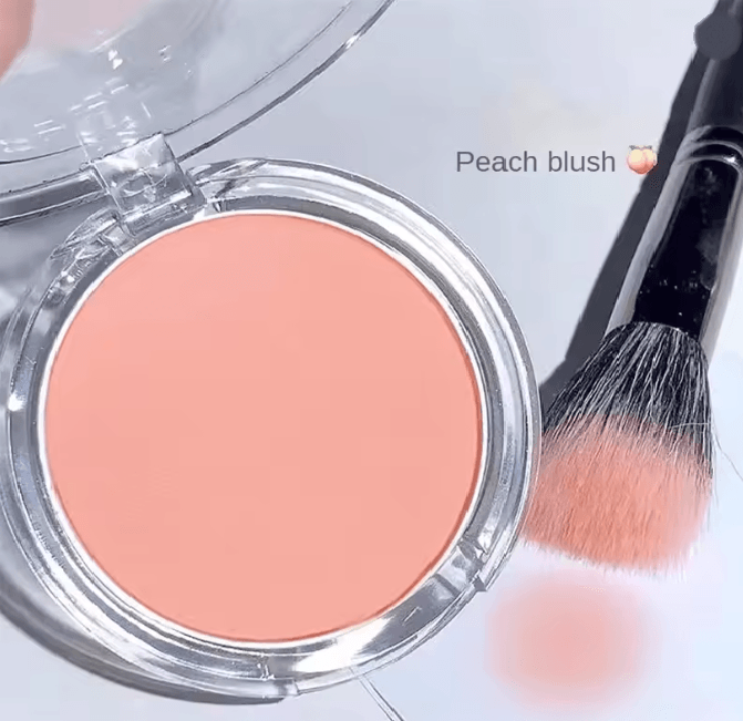 Natural Matte Waterproof Powder Blush for Cheeks and Face Contouring