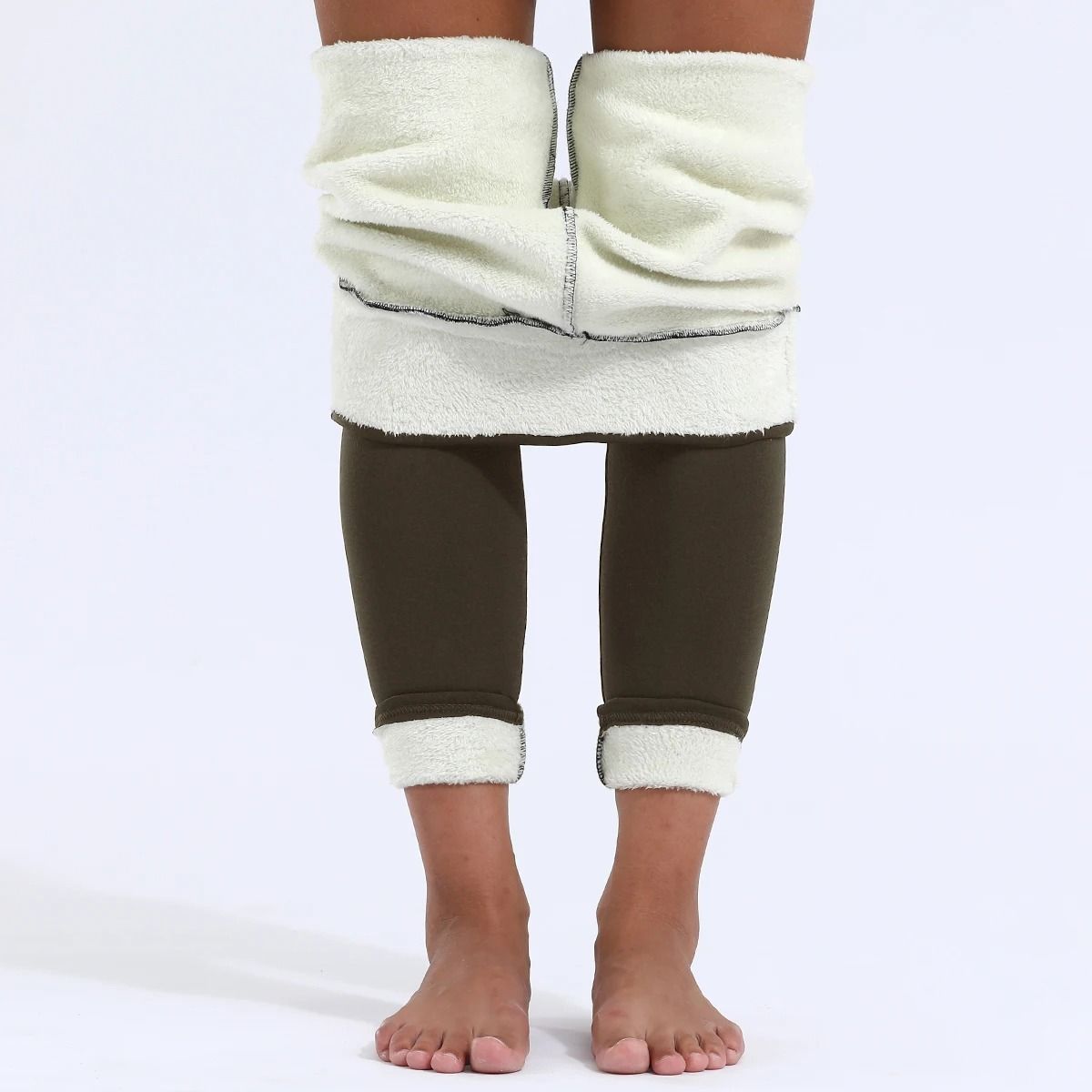 Women's Winter Plus Velvet Warm Leggings | High Waist Stretch Casual Thick Tights