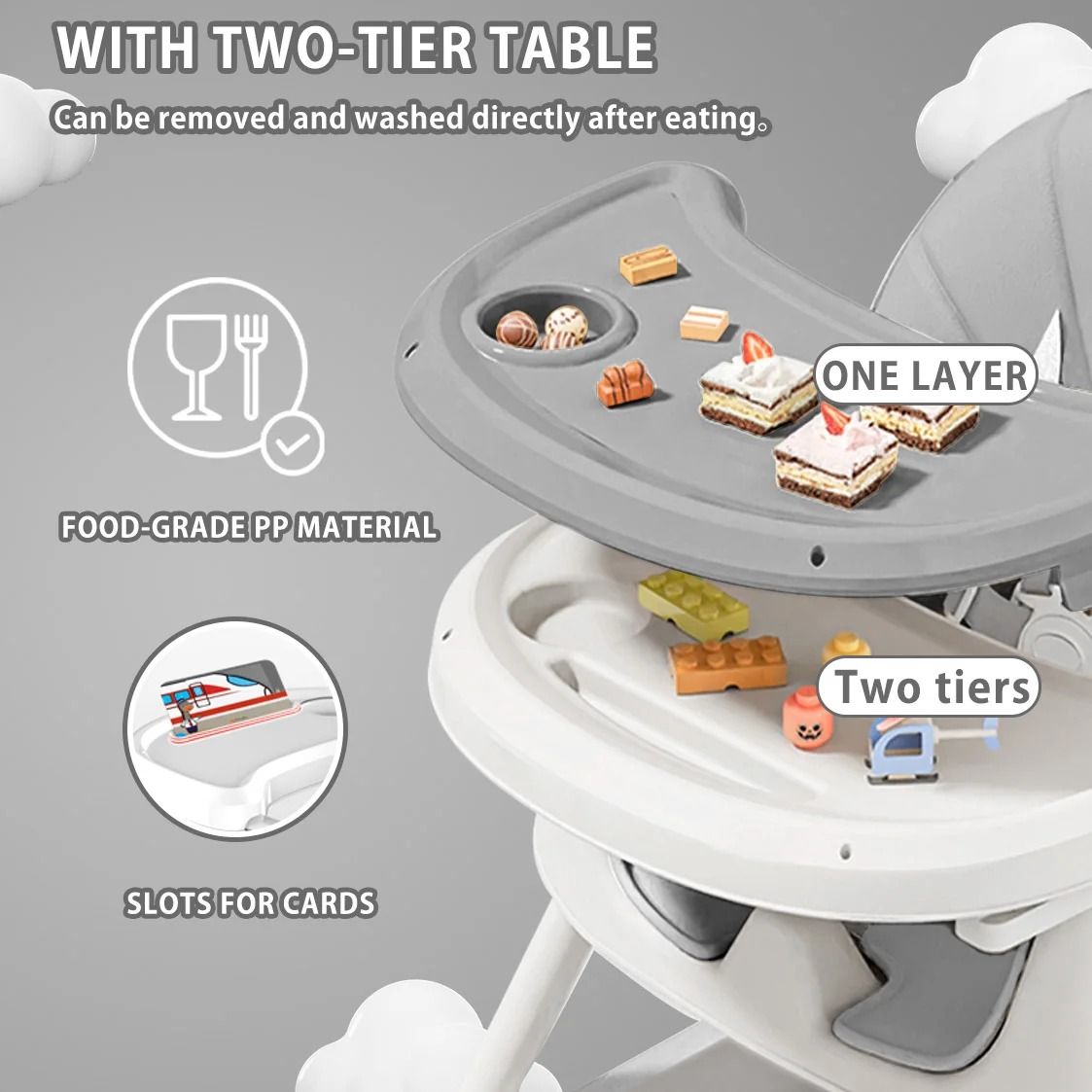 Foldable Baby High Chair (E500)