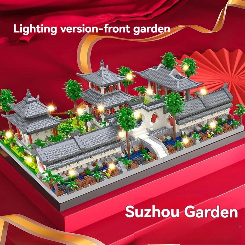 Micro Suzhou Garden Building Blocks – Traditional Chinese Architecture – High-Yield Creative Interaction Hub