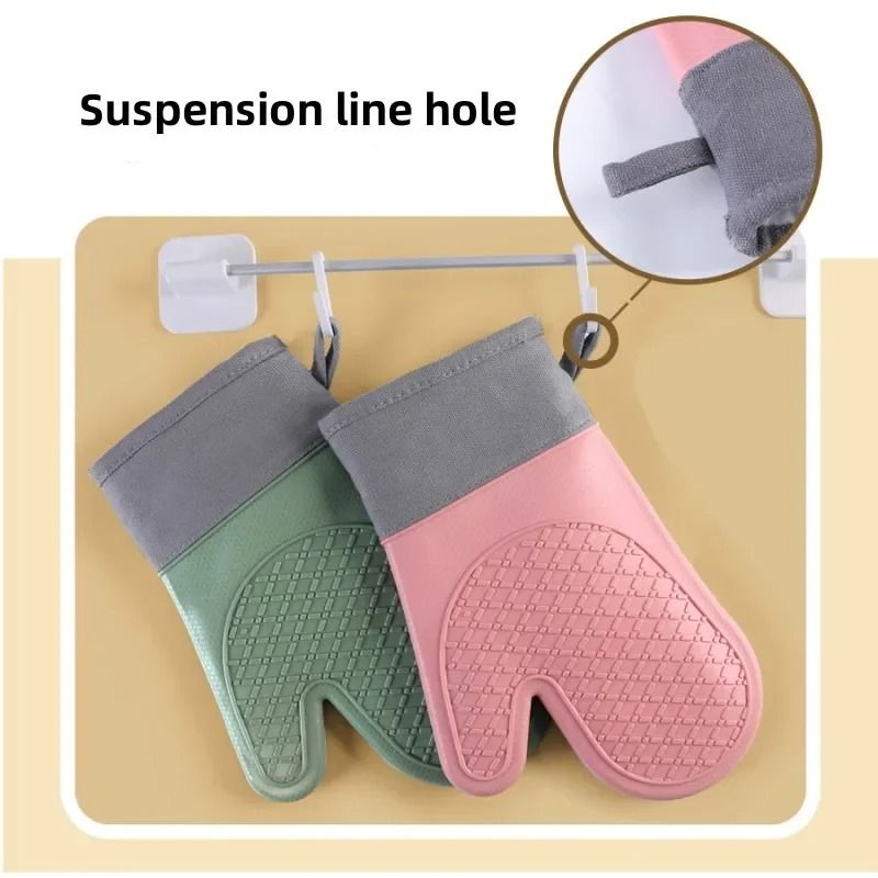 Cotton Twill Silicone Baking Glove