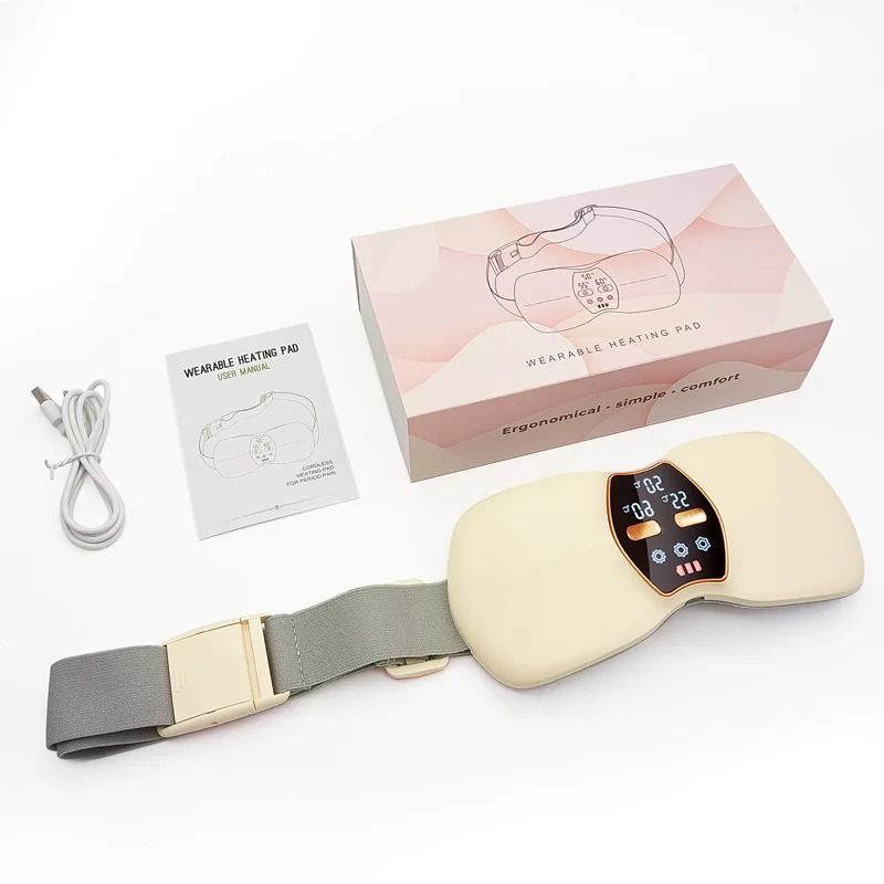 Portable Menstrual Heating Massage Belt with Adjustable Temperature Settings