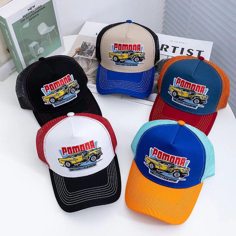 Big Truck Embroidered Mesh Trucker Hat – Adjustable Summer Fishing Snapback Cap