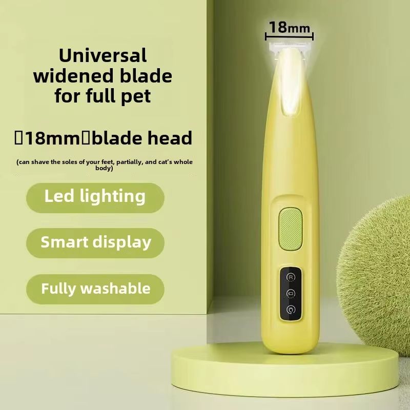 PetPro 18 mm LED Waterproof Paw Trimmer – Dog & Cat Grooming Clipper