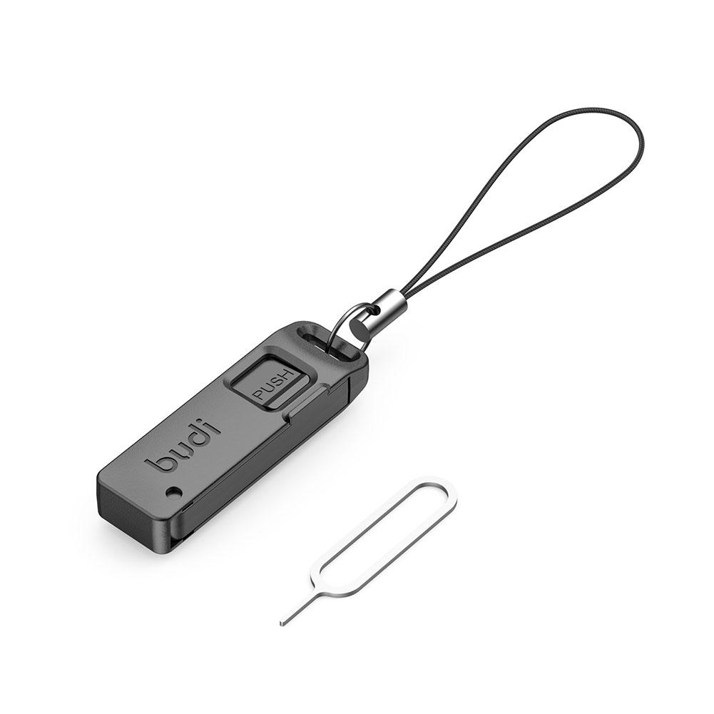Sim Card Ejector Tool Keyring with Storage Box Universal Mobile Accessory for SIM and TF Card Trays