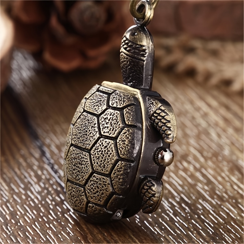 Retro Turtle Flip Watch Cartoon Wall Clock