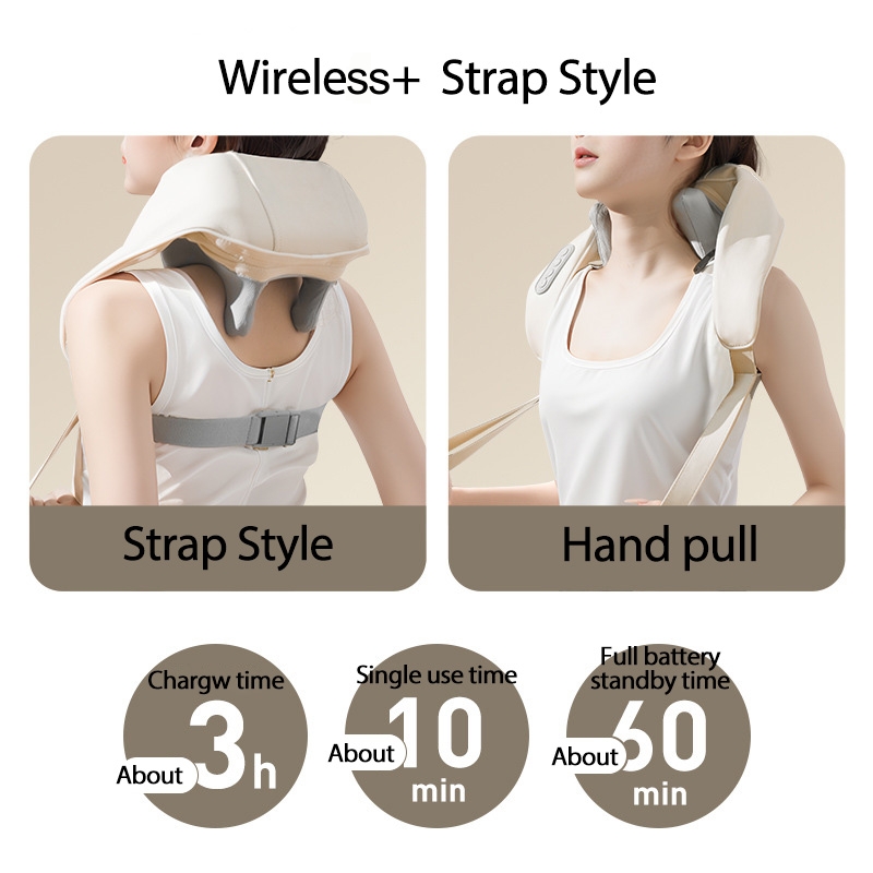 Trapezius Muscle Massager, Multifunctional Cervical Massager, Shoulder Neck Hot Compress