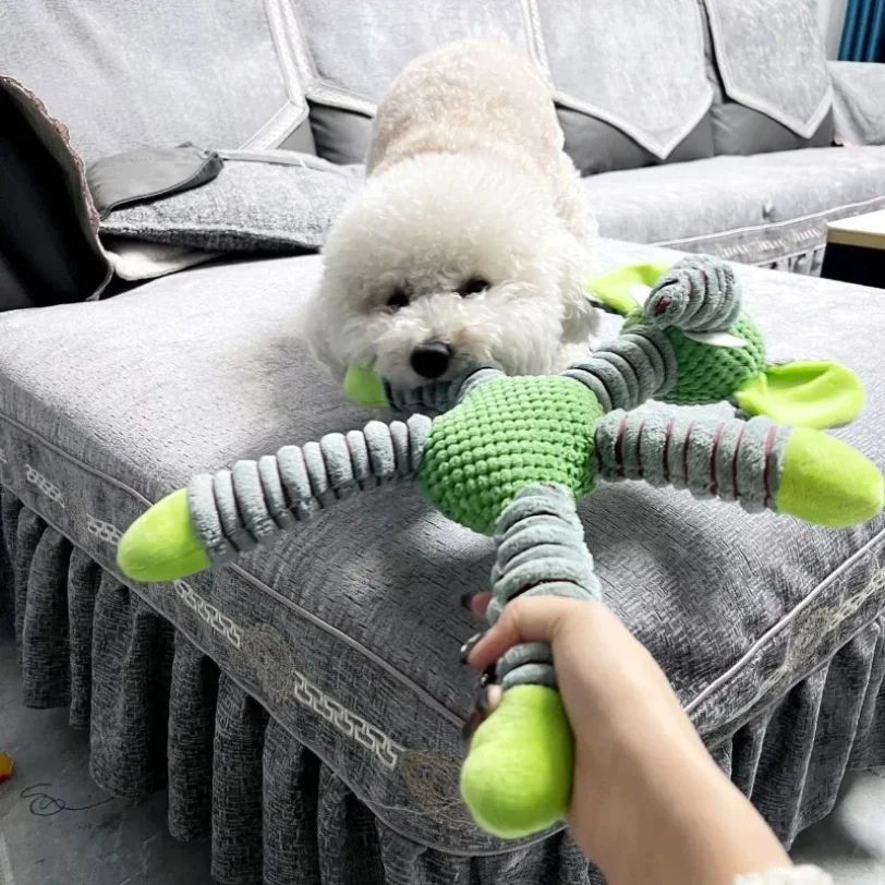 Durable Squeaky Plush Dog Chew Toy