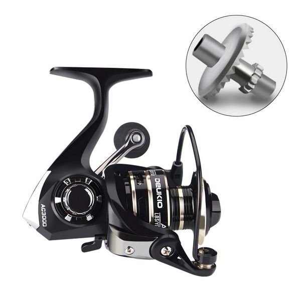 Premium Metal Spinning Fishing Reel, Freshwater Saltwater, Left Right Hand Reel, Smooth Action & Durability