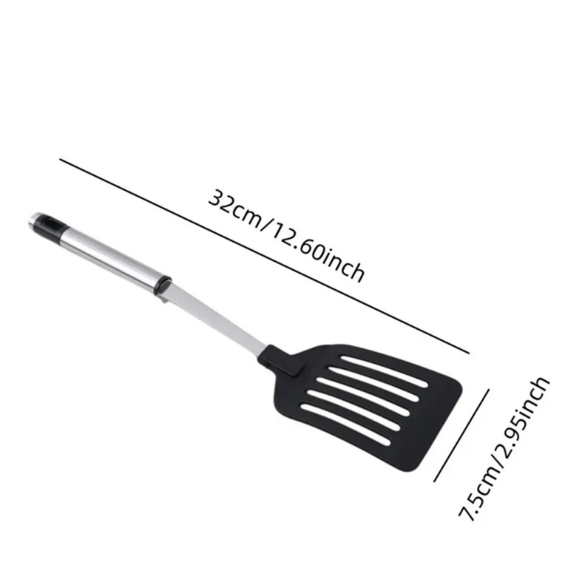 Stainless Steel Turners, Nylon Handle Spatula, Egg, Fish Frying Pan Scoop, Fried Shovel Cooking Tool
