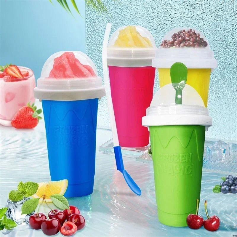 300ML Instant Quick-Frozen Slushy Maker – DIY Summer Squeeze Smoothie Cup