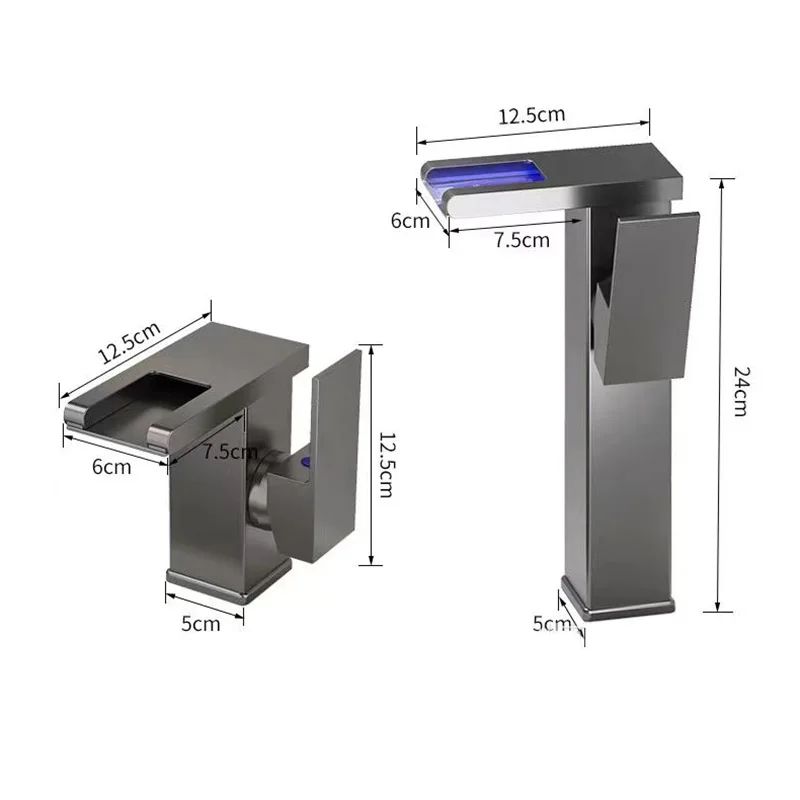 LED Waterfall Basin Faucet