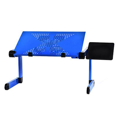 Adjustable Aluminum Alloy Laptop Table, Portable Folding Desk for Dormitory, Computer Stand Bed Tray, Ideal for Students
