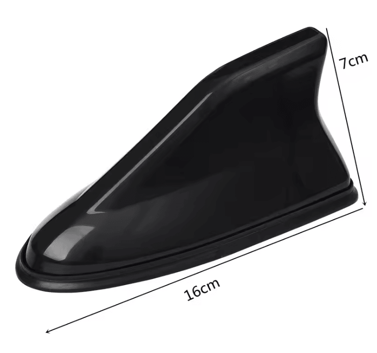 Universal Shark Fin Car Antenna with Carbon Fiber Look and Signal Amplifier