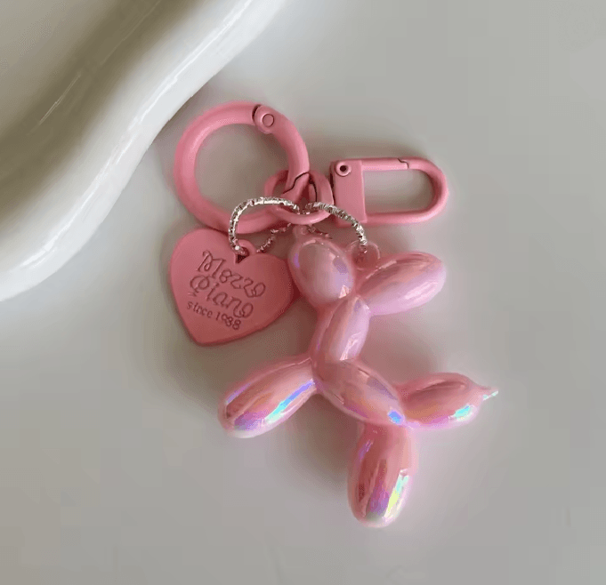 Jelly Balloon Dog Keychain Pendant