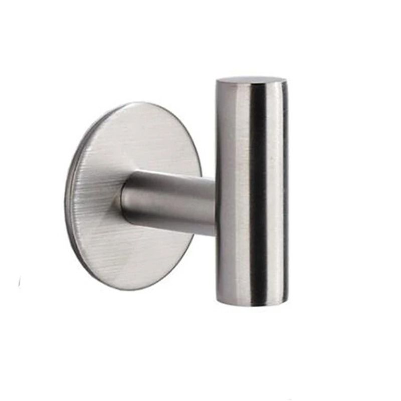Aluminum Alloy Robe Hook Self Adhesive Rustproof Wall Coat Rack
