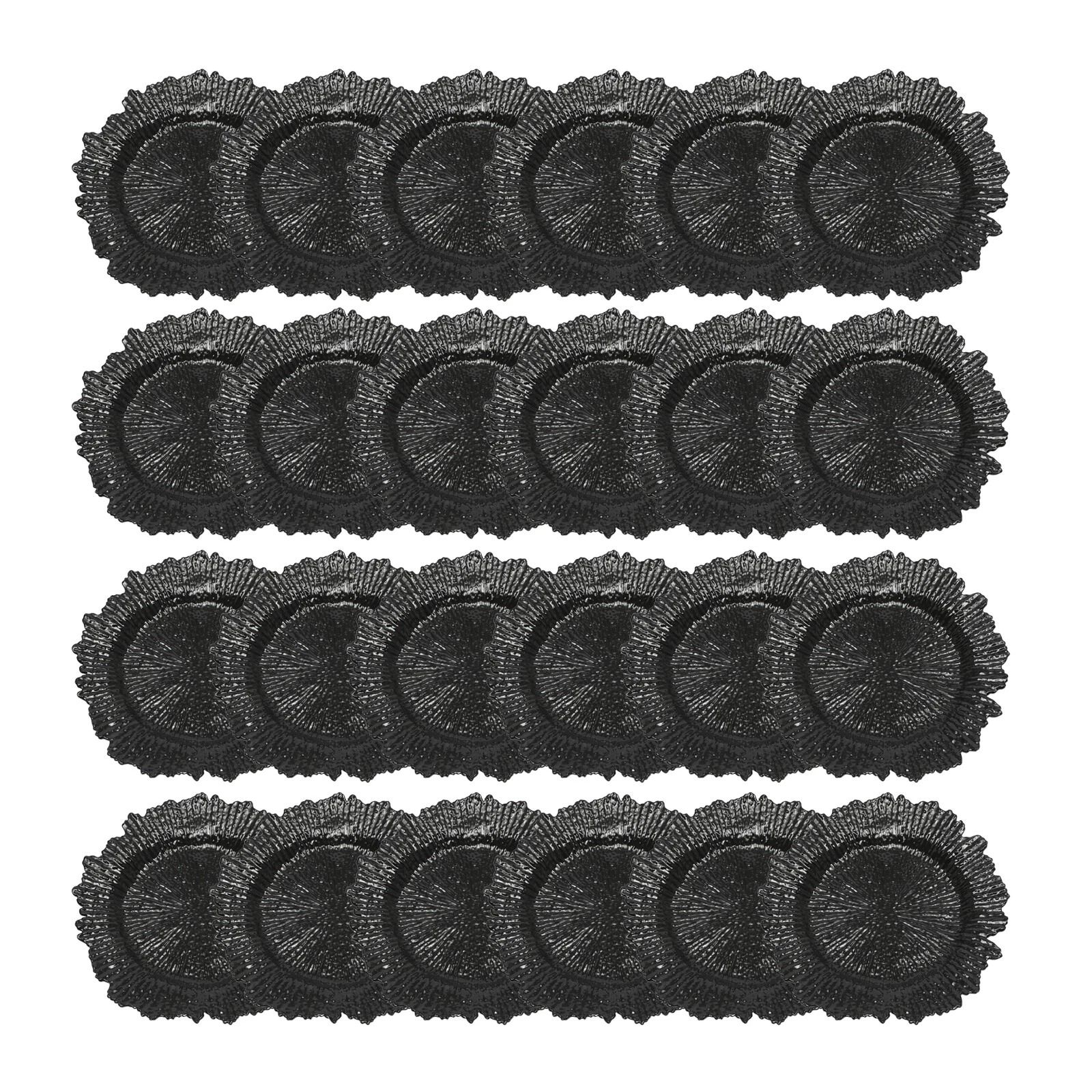 Round Plastic Reef Plates, Modern Charger Plates, Dinner Plates