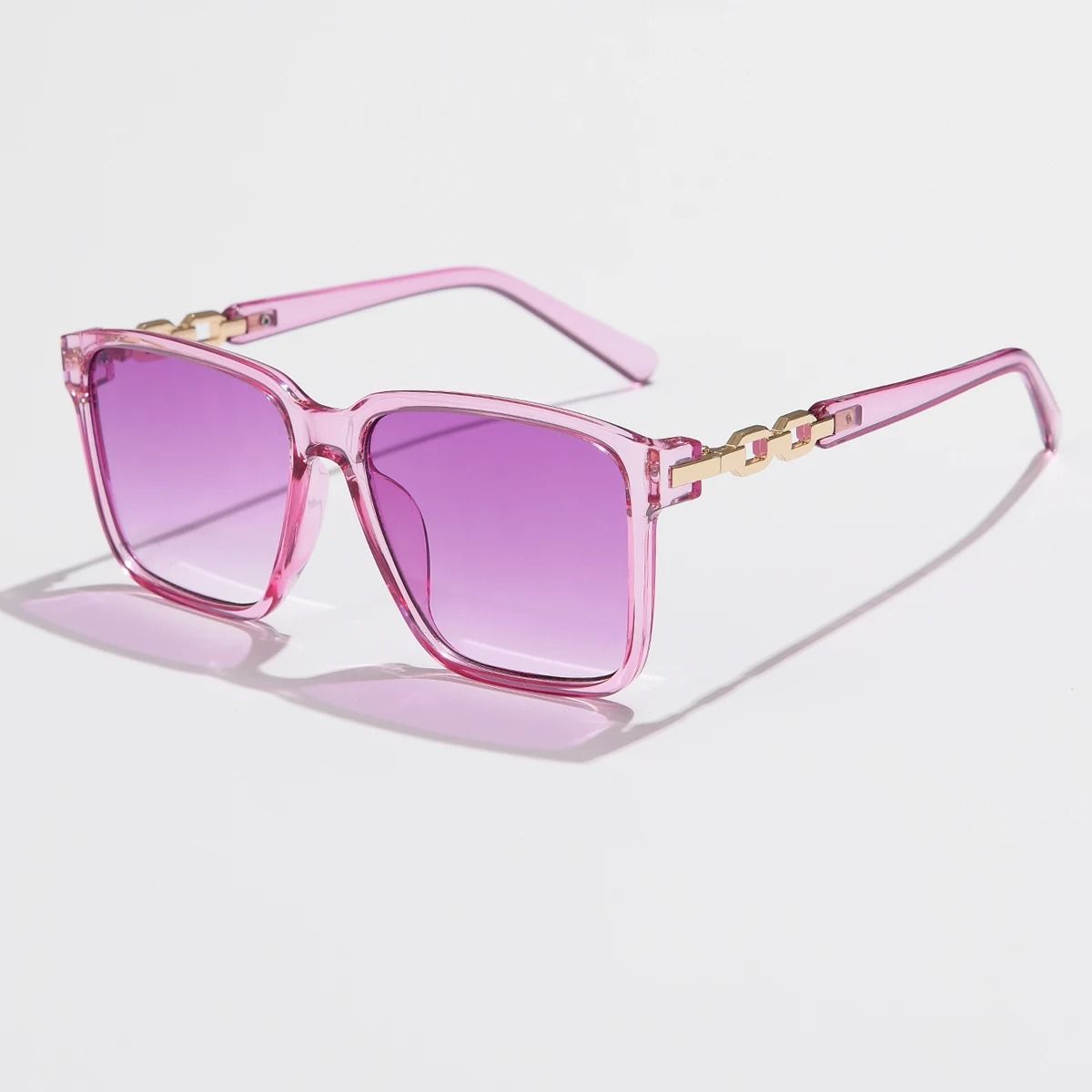 Womens Square Fashion Sunglasses with UV400 Protection