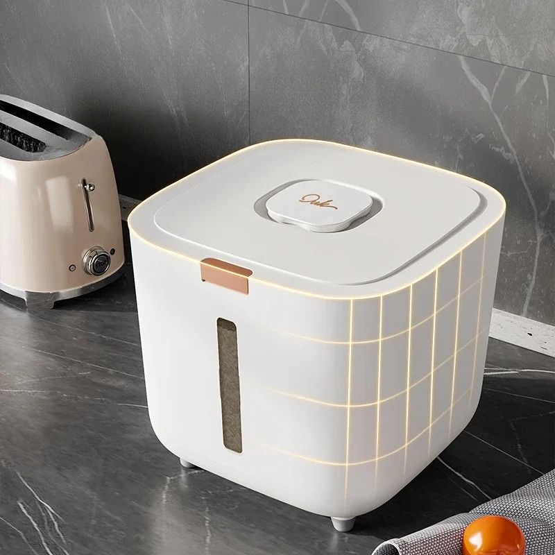 Aegis Culinary Silo | Thickened Airtight Rice & Dry Goods Canister | Executive Kitchen & Pantry Sanctuary Decor