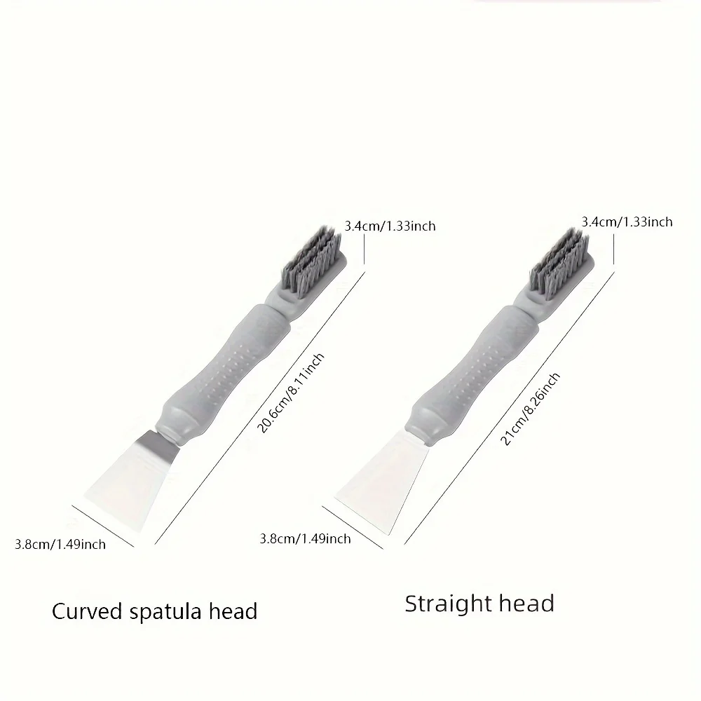 Ultimate 2-in-1 Scraper Tool with Brush, Christmas Sticker Remover & Range Hood Grease Cleaner