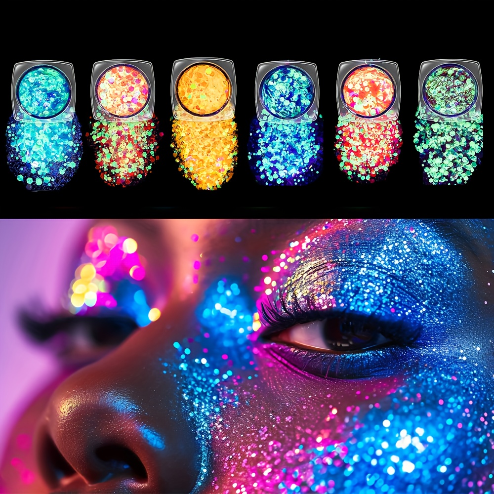 Chunky Glitter Gel Water-Based for Mardi Gras Christmas Festival