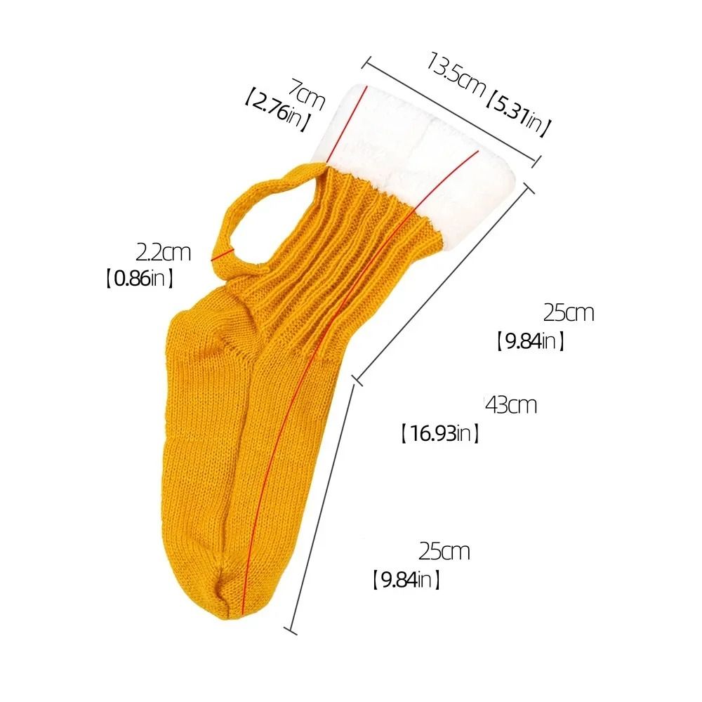 3D Beer Mug Knitted Socks Warm Padded Mid Calf Winter Sleep Socks