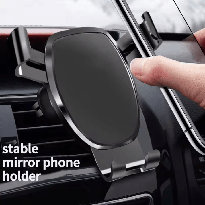 Gravity Sensor Car Air Outlet Phone Holder Solid Metal Universal Mobile Mount