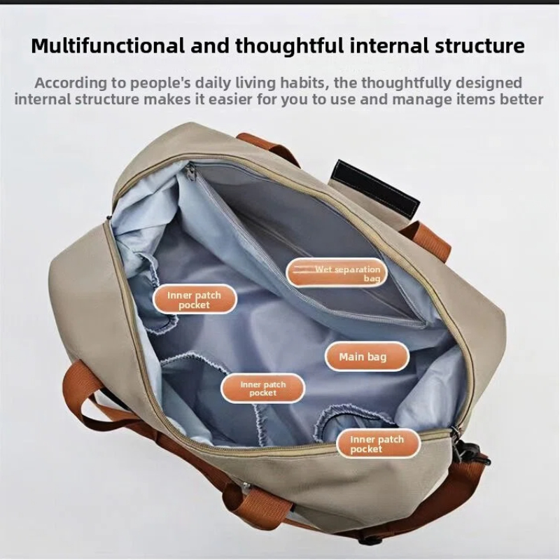 Large Capacity Travel Gym Bag Carry On Weekender Duffel with Shoulder Strap