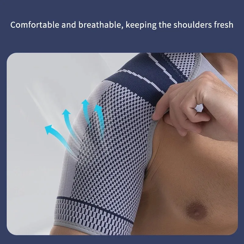 Adjustable Shoulder Support Pad Strap Band, Torn Rotator Cuff Support Brace, Wrap Compression Back Guard