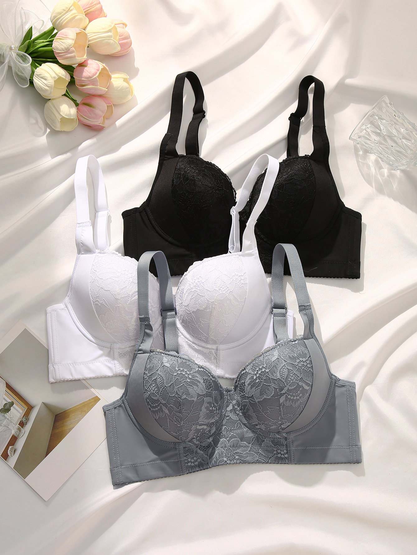 Underwear with Multiple Color Options, Women's Underwire Push-Up Bra, Perfect for All Seasons
