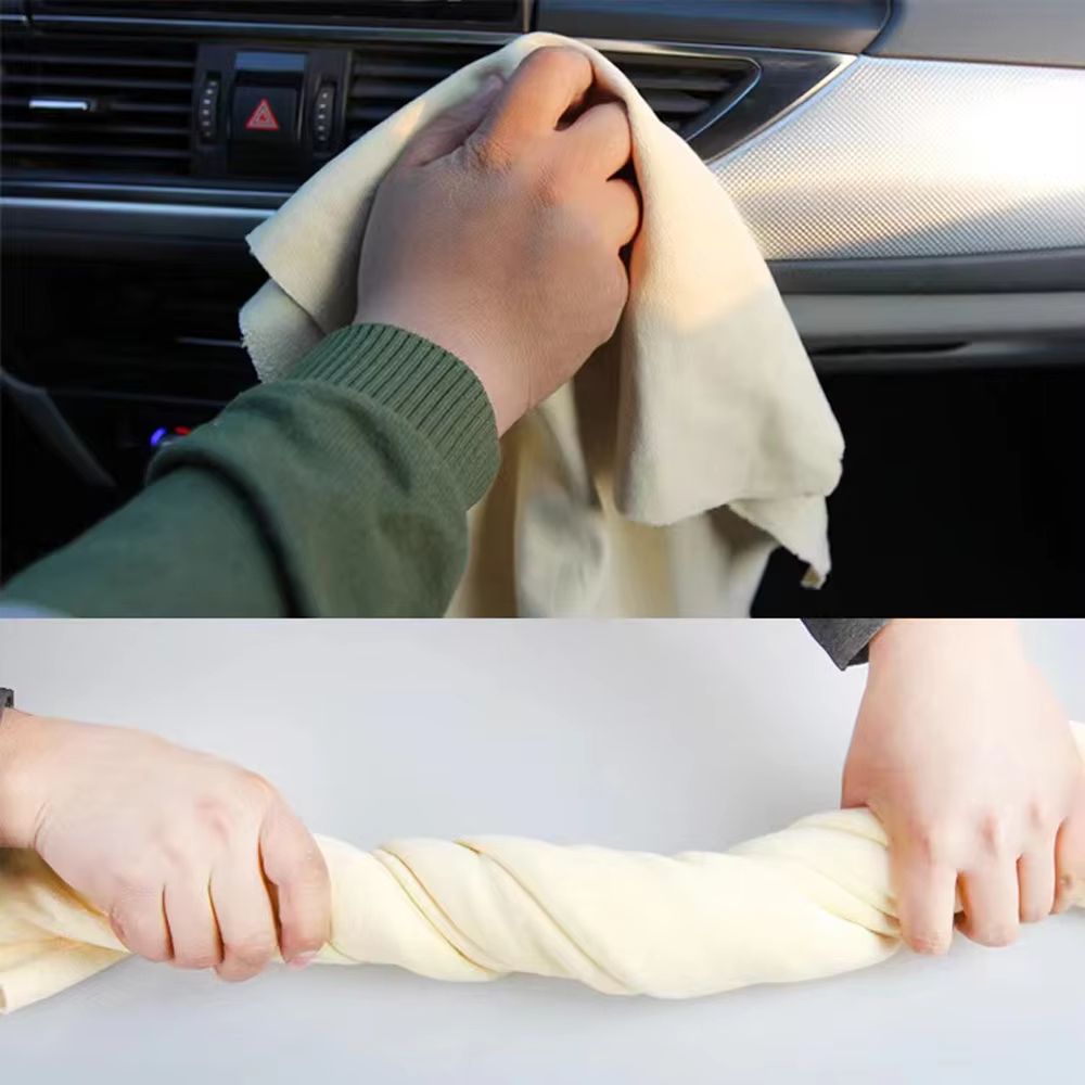 Ultra Absorb Pro Chamois Leather Cleaning Towel – Quick-Dry for Car, Home & Glass