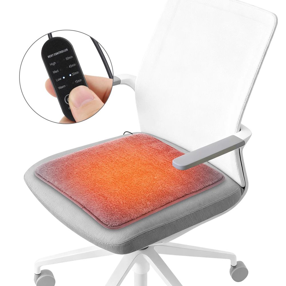 Heated Seat Cushion USB 4 Level Car and Office Warm Pad