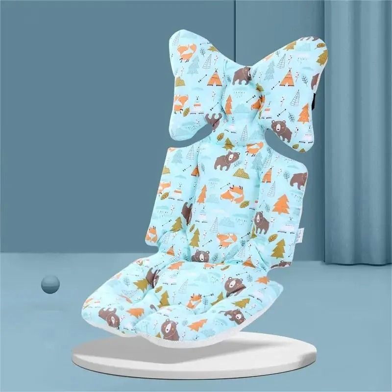 Universal Cotton Baby Stroller and High Chair Cushion Liner
