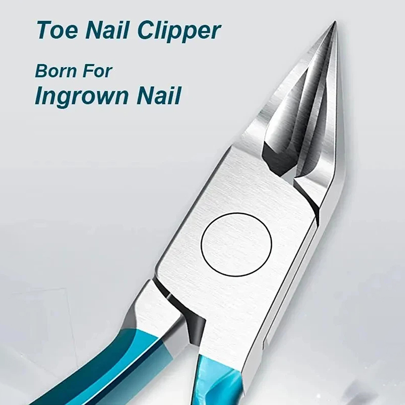 Wide Opening Non-Slip Long Handle Toenail Clippers for Thick Ingrown Nails, Toenail Cutter Trimmers
