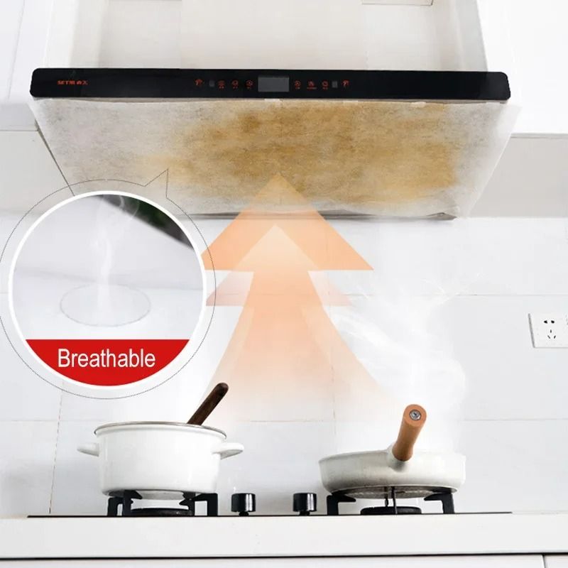 Disposable Hood Oil Filter Paper Non Woven Cooker Hood Extractor Fan Grease Filter Roll