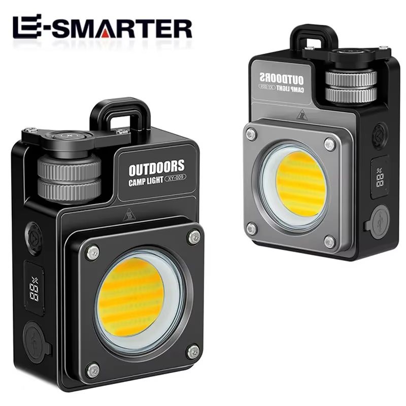 COB Rechargeable Waterproof Camping Lantern With Magnetic Hook and Emergency Charger