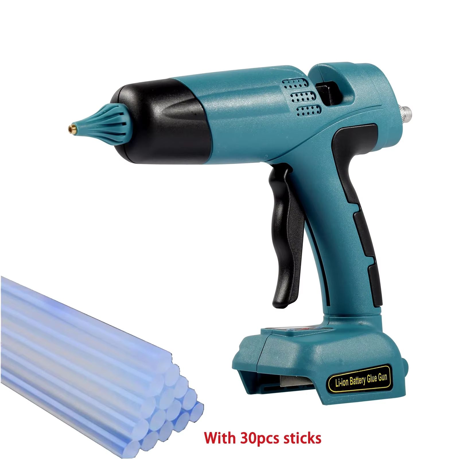 Cordless Hot Melt Glue Gun for Makita 18V Battery with 11mm Glue Sticks for DIY Crafts and Repairs